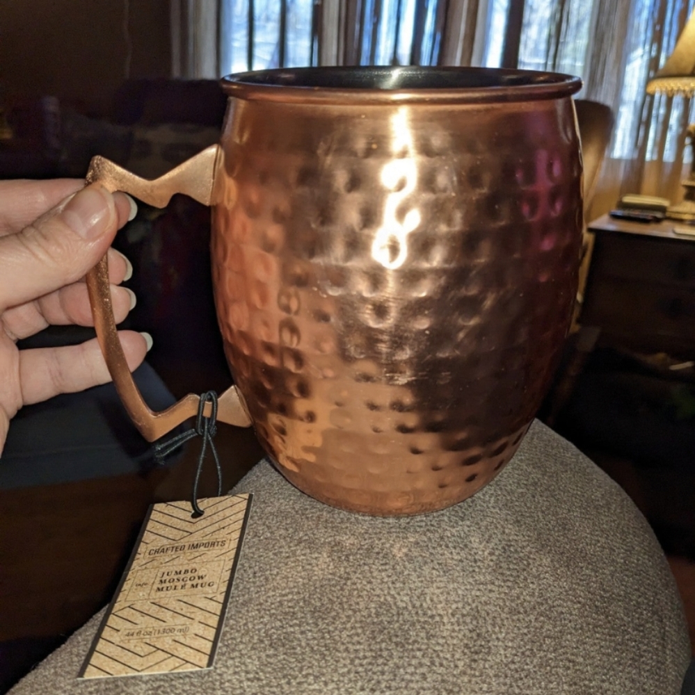 Jumbo Moscow mule mug copper mug  nwt